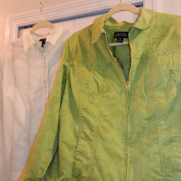 ROZ & ALI BLOUSE EVENING WEAR PLUS SIZE - Picture 3 of 11